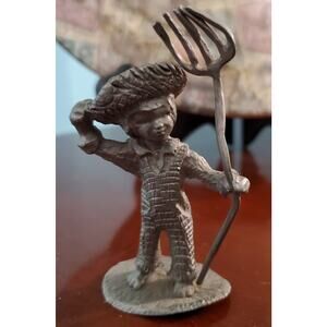 Rawcliffe Pewter Figurine Boy With Pitchfork